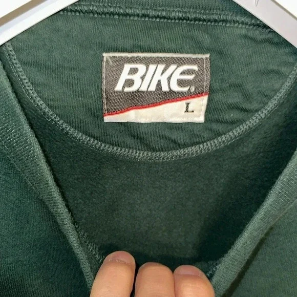 Rare Vintage BIKE brand Christmas holiday religious jesus sweater sweatshirt LG - Picture 9 of 10